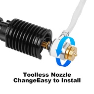 For Hotend Kit V6 Radiator Brass Nozzle Ceramic Heating Core 104Nt Thermistor for E3D Revo 3D