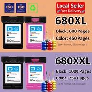 Compatible HP 680 HP 680XL HP 680XXL Ink Cartridge HP 680 Black HP 680 Ink Refillable Ink Cartridge for 2135 3776 3635