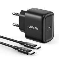 UGREEN 50581 25W USB-C WALL CHARGER WITH CABLE BLACK2M