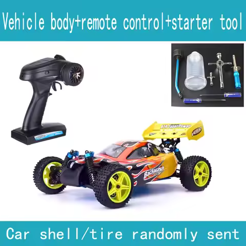 HSP Baja 1/10th Scale Nitro Power Off Road Buggy 4WD RC Hobby Cars 94166 With 18cxp Engine 2.4G Radi