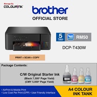 [ 5 YEARS Warranty ] Brother A4 Refill Original Ink Tank Inkjet Printer DCP-T230 DCP-T430W DCP-T530D