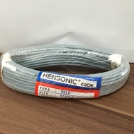 Kabel Telepon Abu Indoor 2Cx0.6 Listrik Kecil Isi 2 Kawat Hensonic