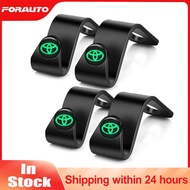 [Ready Stock] 2/4Pcs Toyota Luminous Rear Back Seat Hook Car Hanger Organizer Storage Hooks Auto Interior Accessories Car Organizers Car Accessories for Toyota Vios Crown Hilux Passo Altis Camry Innova Rush Yaris Fortuner Corolla Cross Avanza RAV4