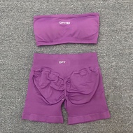 Europe America DFYNE Same Style Tube Top Suit Nylon Yoga Tube Top Yoga Top Shorts Yoga Wrap Chest Wo