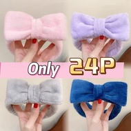 Life&Gift Soft girl hijab Makeup Headband Female Bow Easy shampoo Hairband Beauty hair set