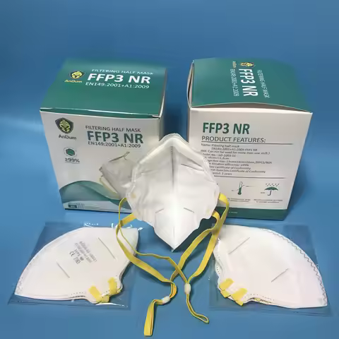 Head mounted FFP3 mask adjustable 3D three-dimensional protection against oily particles EN149 2001 