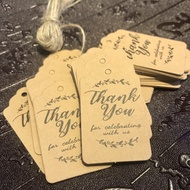 50 thank you gift wrapping tags size (3x5cm) (4,5x8cm) (5x8cm) Decorate gift boxes, bouquets, bottle