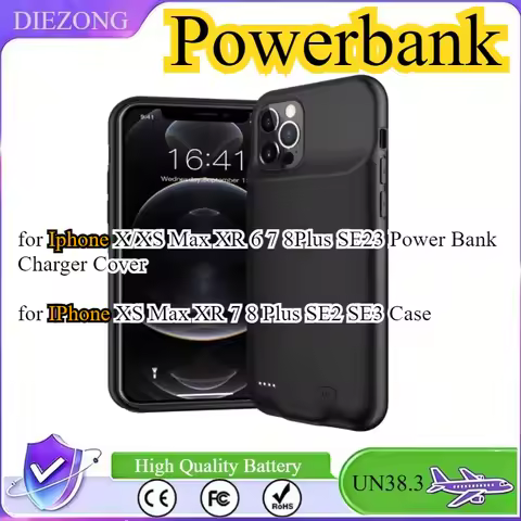 10000mAh Battery Case for Iphone X/XS Max XR 6 7 8Plus SE23 Power Bank Charger Cover for IPhone XS M