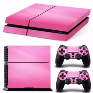 Pink Cover Skin For Playstation 4 PS4 Console Decal Accessories+2 Pcs Stickers For PS4 Controller