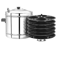 Non Stick Idly Pot Stainless Steel 24 Idly 6 Plates Idli Cooker Non Stick Idly Maker Dhokla Stand Pa