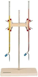 Cole-Parmer 916187 Double Burette Clamp with Stand; Nickel-Plated Zinc