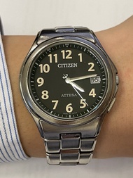 Citizen Attesa Eco-Drive 光動能 電波錶 Duratect Titanium Watch