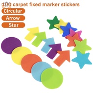 100Pcs Carpet Markers Floor Dots Round Carpet Markers Cute Colorful Carpet Markers Reusable Carpet M