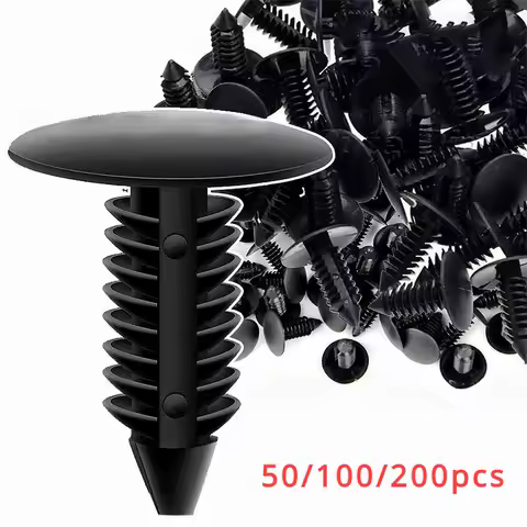 50/100/200Pcs 8mm Auto Fastener Fit Hole Nylon Car Clips Fender Bumper Shield Retainer Plastic Rivet