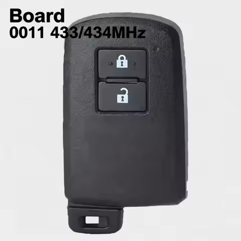 DIYKEY 2 Buttons Board ID 0011 Smart Remote Key Fob FSK 433MHz 434MHz 88 Chip for Toyota RAV4 Auris 