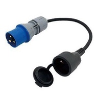 Ningbo Zhengbang ZNPON Adapter with Cable 16A Industrial Plug Adapter16A French-style Socket GX03F-1