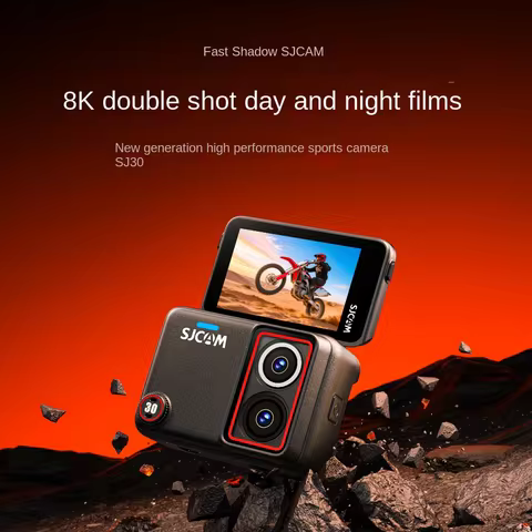 SJCAM SJ30 8K 20fps Dual-lens Action Camera HD Night Video Flip Touchscreen 6-Axis Stabilization Spo