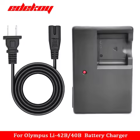 LI-40C Charger for Camera Olympus LI-42B,LI-40B,LI-41C,EN-EL10,NP-45,KLIC-7006,D-LI63,CNP-80 battery
