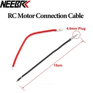 RC Brushed Motor Silicone Wire 4.0mm Male Plug Connection Cable 15cm For 370 380 390 540 550 775 795