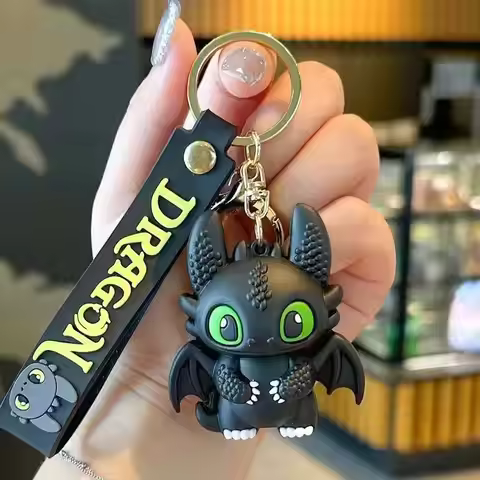 How To Train Your Dragons Creative Popular Cute Toothless Dragon Creative Car Keychain Couple Gift