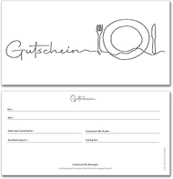 Frank Paperman Voucher for Customers, Catering, Pack of 120, Voucher Restaurant as Gift Cards, Vouch