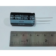 ELCO CAPACITOR ELKO 4700UF 4700 MICRO UF 50V 50 ORIGINAL NICHICONVOLT