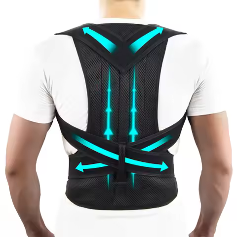 Back Brace Posture Support for Women and Men, Shoulder Straightener, Adjustable Full Back Support fo