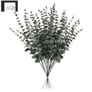 36 Pieces of Eucalyptus Stems Artificial Eucalyptus Leaf Stems True Gray  Leaf Branches