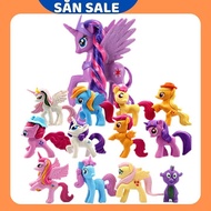 13 Angel Pony Horses (12 Horses Size 6cm-8cm + 1 Horse 14cm)