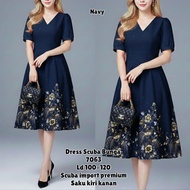 Women's thick scuba Dress, new contemporary model 7063/75320