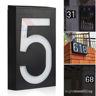 LED Solar House Number Light Outdoor Plaque Solar Powered Numbers Lamp Sign For Home House Street Ga