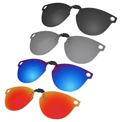 Beeyspecslab Polarized Flip-up Glasses Clip Anti-glare Compatible with RayBan RW4013 Headliner (Gen 