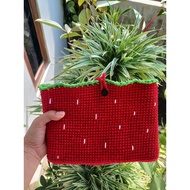 Knot and co. | Book sleeve | Cover novel | Handmade strawberry A5 (PO)