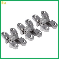 Bla 3Pcs Concealed Crosses Door Hinge Zinc Alloy Auto Closing Door Hinge Hardware