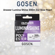 GOSEN Answer Lumina Shine 200m 0.2 Size Pearl