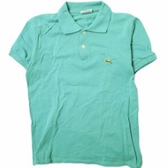 二手LACOSTE法國製造 70-80 年代復古珠地 Polo 衫， 5碼，綠色。 Lacoste 短袖鱷魚紋襯衫。另有LACOSTE上衣出售。