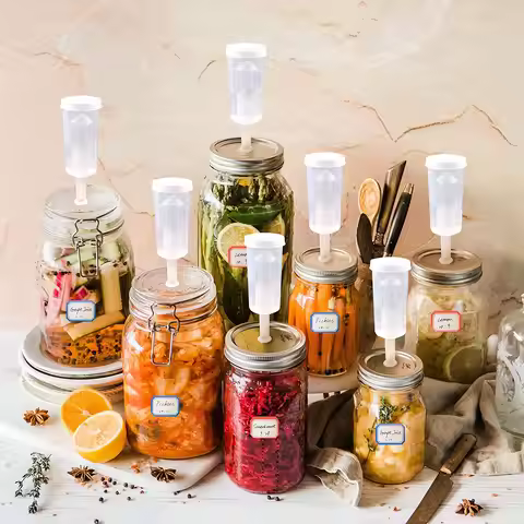 5pcs Simple Airlock Homebrew Air Lock With Silicone Grommets for Brewing Beer Fermentation Wine Maki