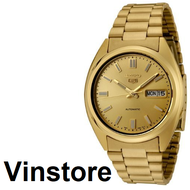 [Vinstore] Seiko 5 SNXS80 Automatic Gold Tone Stainless Steel Gold Dial Men Watch SNXS80K SNXS80K1