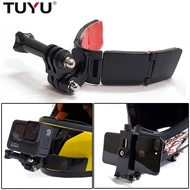 Full Face Helmet Chin Mount Holder For Gopro Hero 9 8 7 5yi 4k Insta360 Camera Strap Flodable Front 