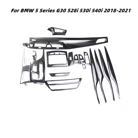 For BMW 5 Series G30 528i 530i 540i 2018 2019 2020 2021 Interior Trim Accessories Carbon Fiber Air O