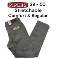 PIPERS MEN'S SLACK JEANS # 55902 # REGULAR & COMFORT STRETCHABLE # SELUAR SLACK JEANS LELAKI GETAH #