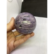 D1780 Natural Raw Ore/Purple Dragon Crystal Ball Free Seat Itself Can Flash Gloss Size About 66.6mm 