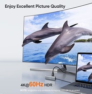 Type C to USB3.0 x 3+PD 100W+HDMI USB C 擴展塢 5 合 1 多端口 USB 集線器 hysckp Type C to USB3.0 x 3+PD 100W+HD