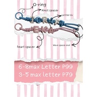 Personalized paracord keychain