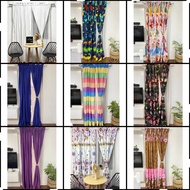 NON RING CURTAIN PRINTED AND PLAIN 7FT/85INCHES