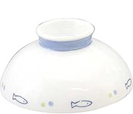 Ranchant Thin Light Rice Bowl (B), Blue, Φ4.5 x 2.1 inches (11.5 x 5.4 cm), New Sakana, Arita Ware M