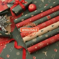 [Wholesale Price]Christmas New Year Party Supplies / Christmas Decoration / Christmas Favor DIY Decorative Paper / Xmas Present Box Wrapping Paper / Christmas Elements Kraft Paper