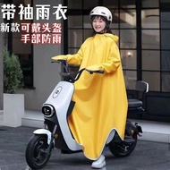 [Ready Stock goods] Sleeved Raincoat Electric Vehicle Raincoat Full Body One-Piece Extra Thickened Rainstorm-Proof Adult Motorcycle Sleeved Raincoat Sleeved Raincoat Electric Vehicle Raincoat Full Body One-Piece Extra Thickened Rainproof Adult Motorcycle