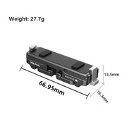 Magnetic Quick Release Mount Adapter สำหรับ Insta360 Go 3 Action Camera 1/4 สกรู 2-jaw Connector Bra