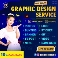 Graphic Design Service ( Poster design, menu design, banner design, logo design, packaging design)